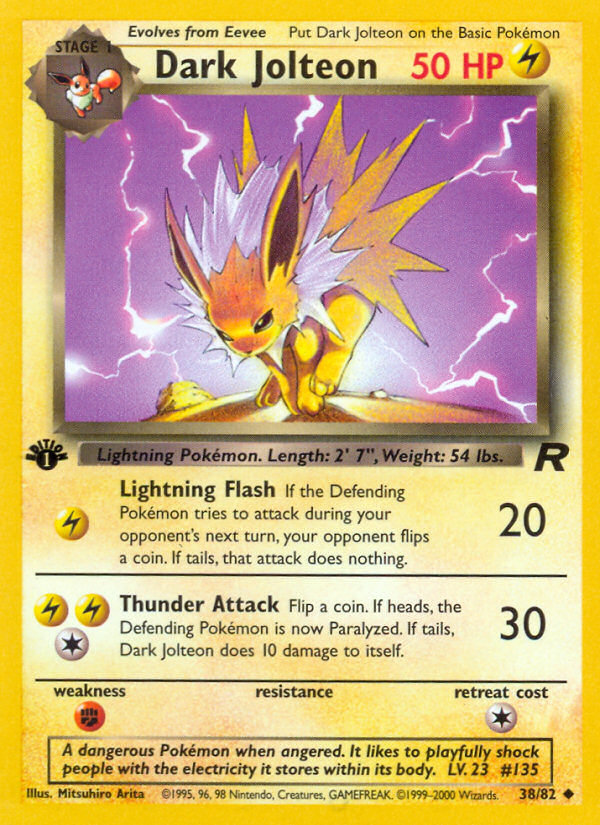 Dark Jolteon (38/82) [Team Rocket 1st Edition] | Game Haven TX