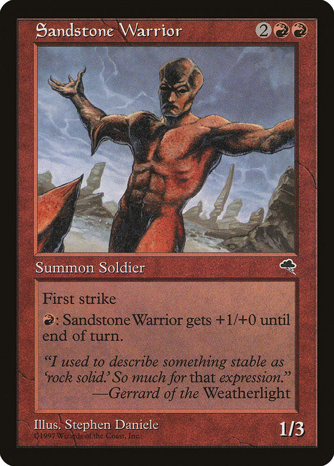 Sandstone Warrior [Tempest] | Game Haven TX