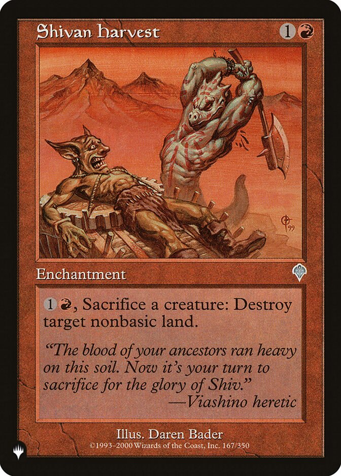 Shivan Harvest [The List] | Game Haven TX
