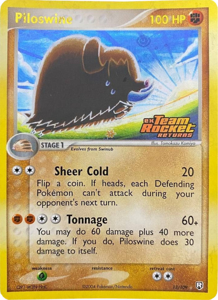 Piloswine (13/109) (Stamped) [EX: Team Rocket Returns] | Game Haven TX