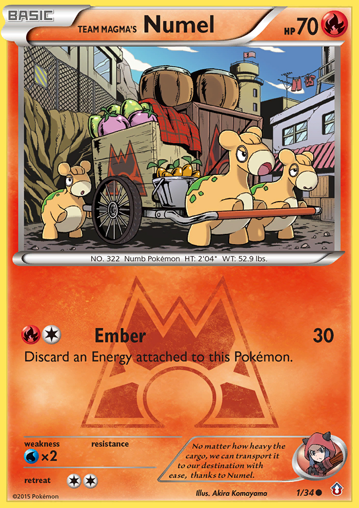 Team Magma's Numel (1/34) [XY: Double Crisis] | Game Haven TX