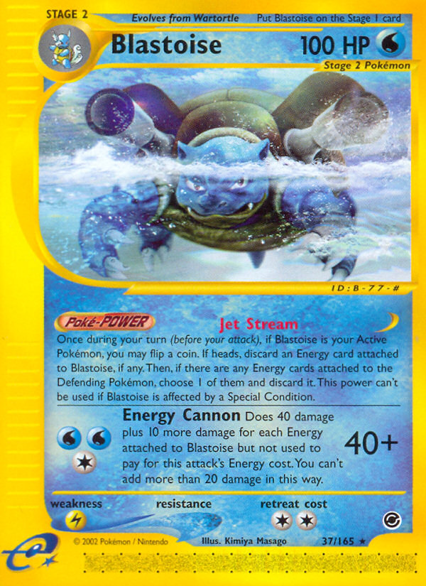 Blastoise (37/165) [Expedition: Base Set] | Game Haven TX