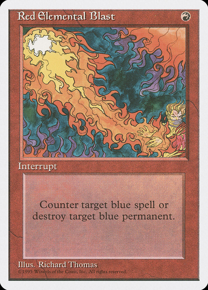 Red Elemental Blast [Fourth Edition] | Game Haven TX