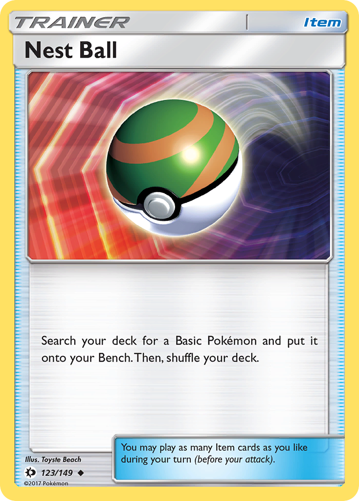 Nest Ball (123/149) [Sun & Moon: Base Set] | Game Haven TX