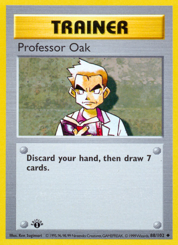 Professor Oak (88/102) (Shadowless) [Base Set 1st Edition] | Game Haven TX