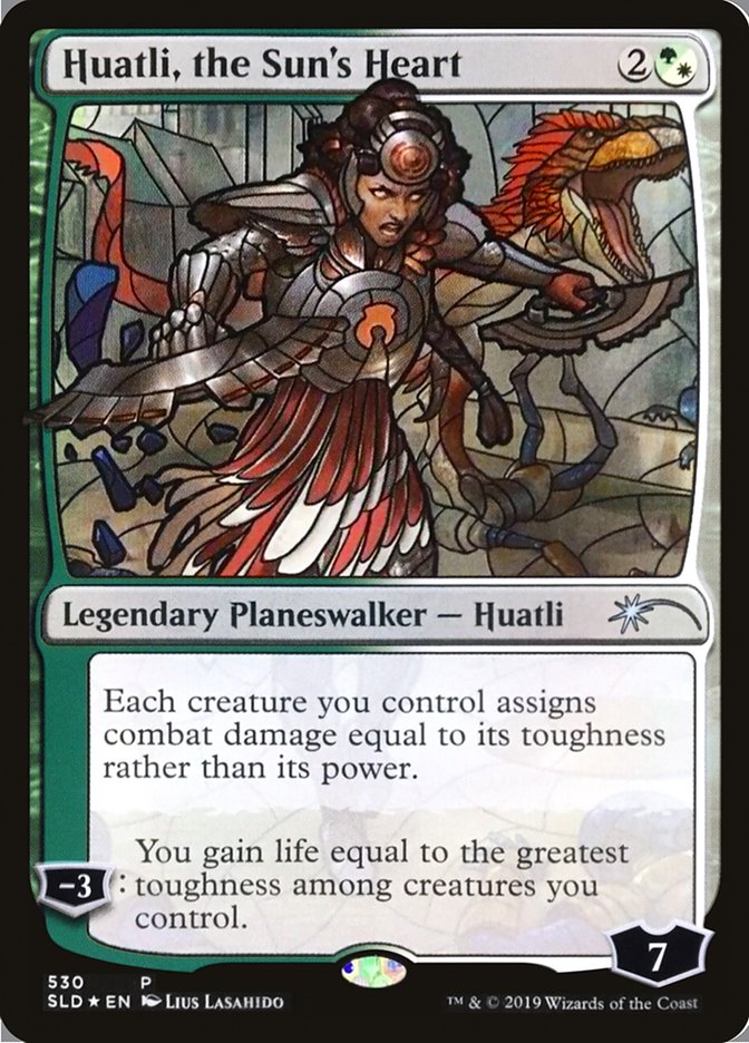 Huatli, the Sun's Heart (Stained Glass) [Secret Lair Drop Promos] | Game Haven TX