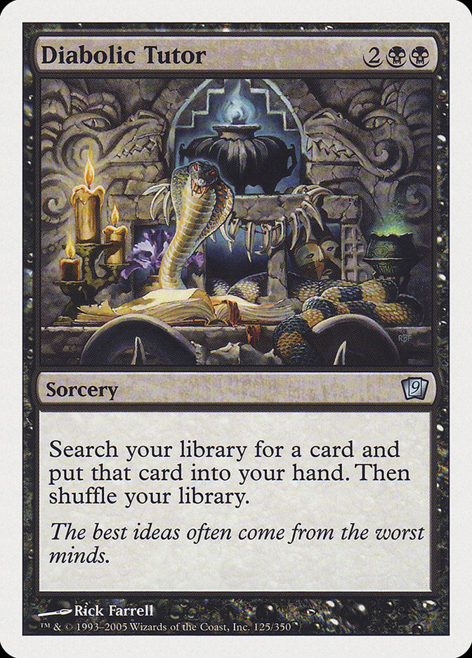 Diabolic Tutor [Ninth Edition] | Game Haven TX