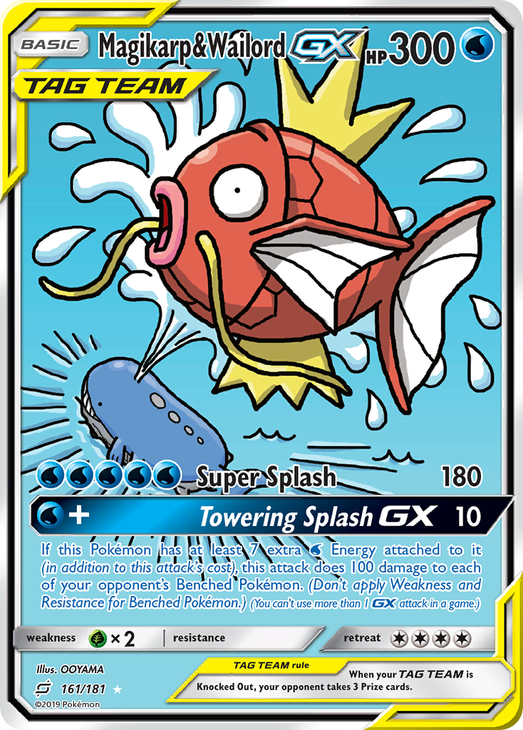 Magikarp & Wailord GX (161/181) [Sun & Moon: Team Up] | Game Haven TX