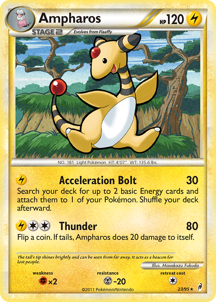 Ampharos (23/95) [HeartGold & SoulSilver: Call of Legends] | Game Haven TX