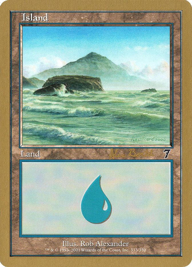 Island (ab333) (Alex Borteh) [World Championship Decks 2001] | Game Haven TX