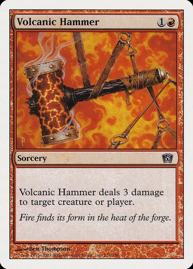 Volcanic Hammer [Eighth Edition] | Game Haven TX
