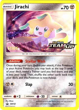 Jirachi (SM161) (Staff) [Sun & Moon: Black Star Promos] | Game Haven TX