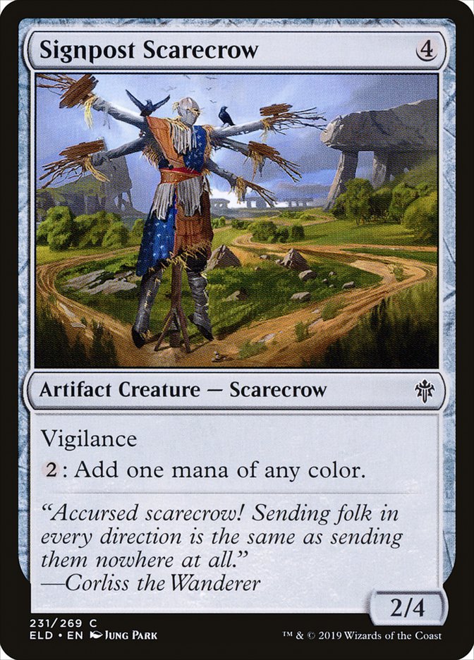 Signpost Scarecrow [Throne of Eldraine] | Game Haven TX
