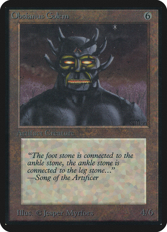 Obsianus Golem [Limited Edition Alpha] | Game Haven TX