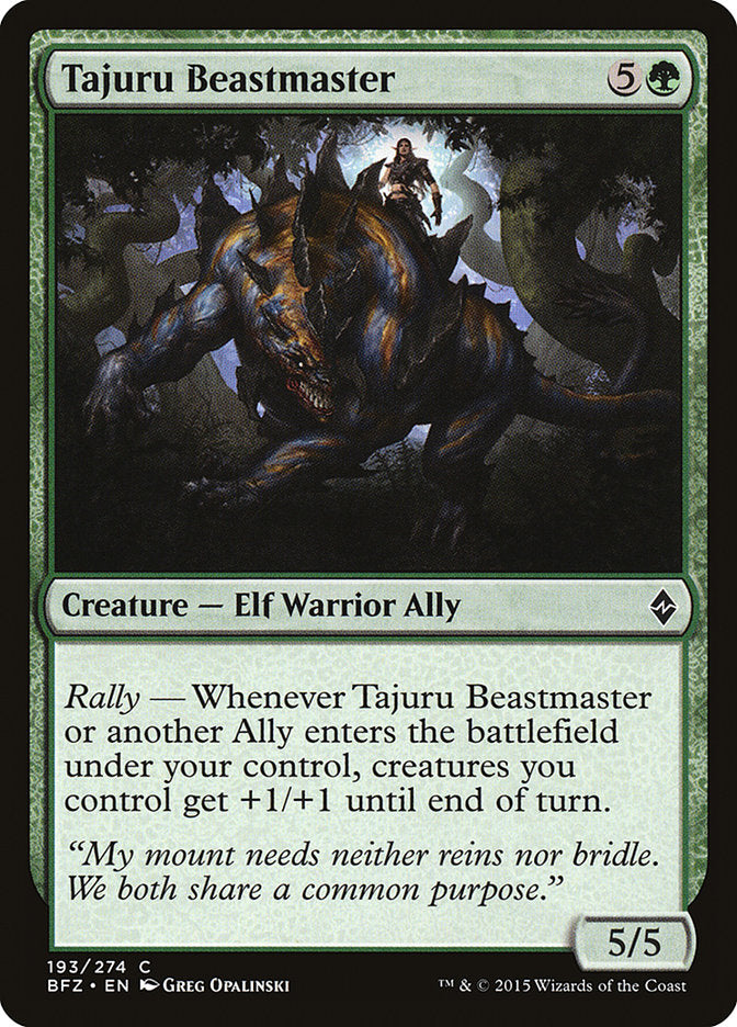 Tajuru Beastmaster [Battle for Zendikar] | Game Haven TX