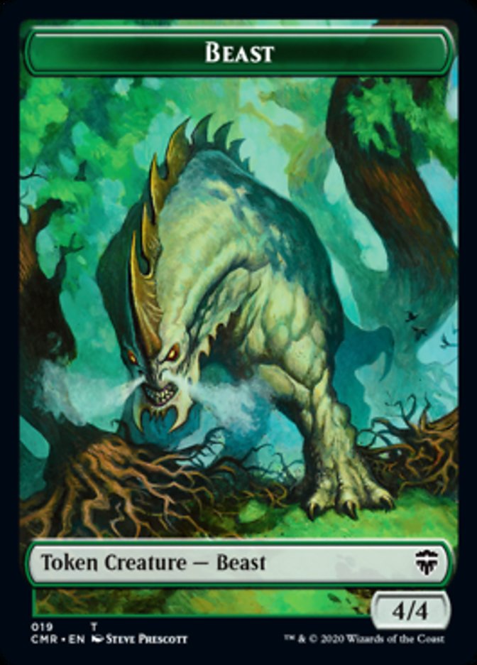 Beast (19) // Elephant Token [Commander Legends Tokens] | Game Haven TX