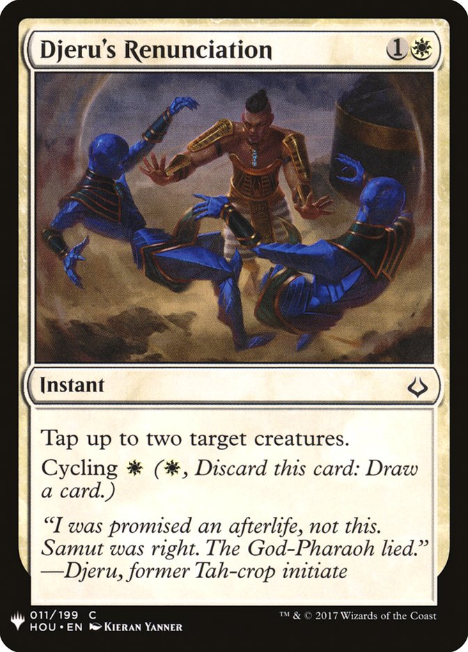 Djeru's Renunciation [Mystery Booster] | Game Haven TX