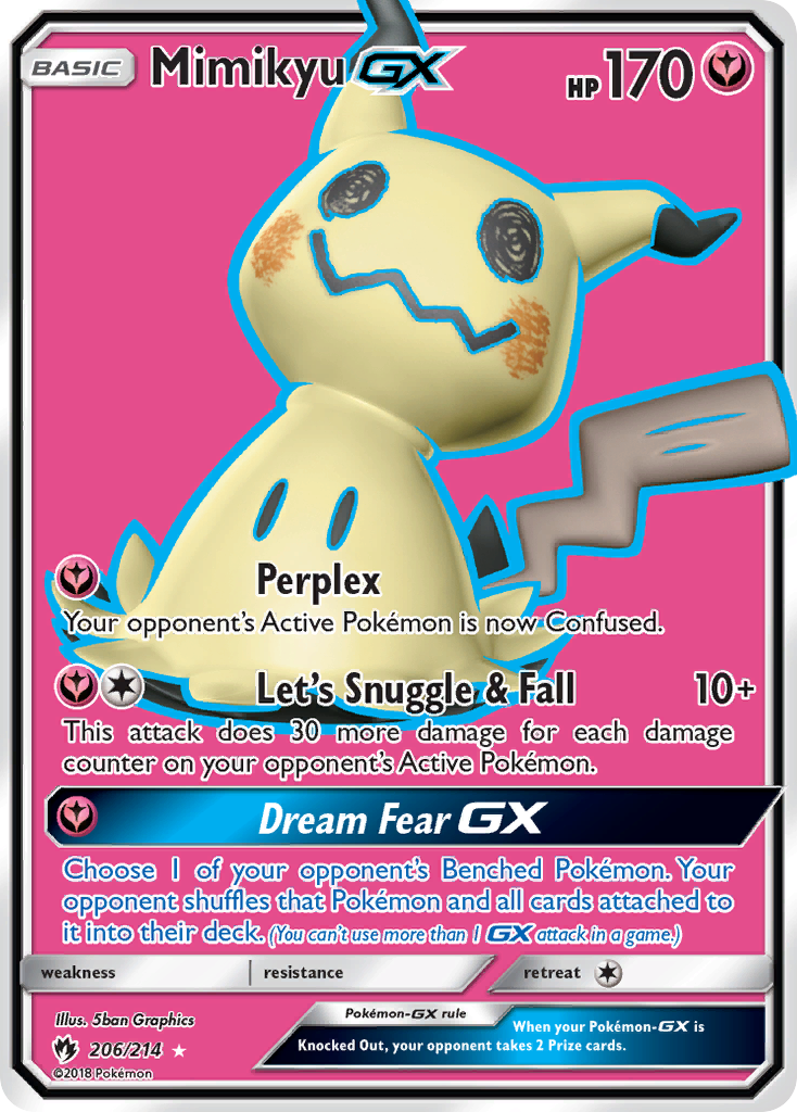 Mimikyu GX (206/214) [Sun & Moon: Lost Thunder] | Game Haven TX