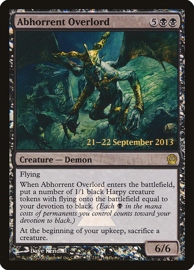 Abhorrent Overlord [Theros Promos] | Game Haven TX