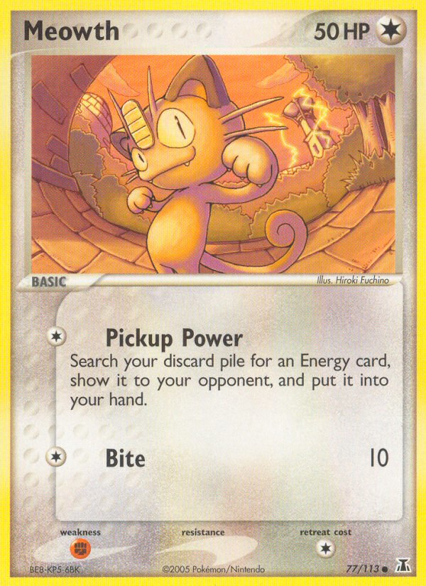 Meowth (77/113) [EX: Delta Species] | Game Haven TX