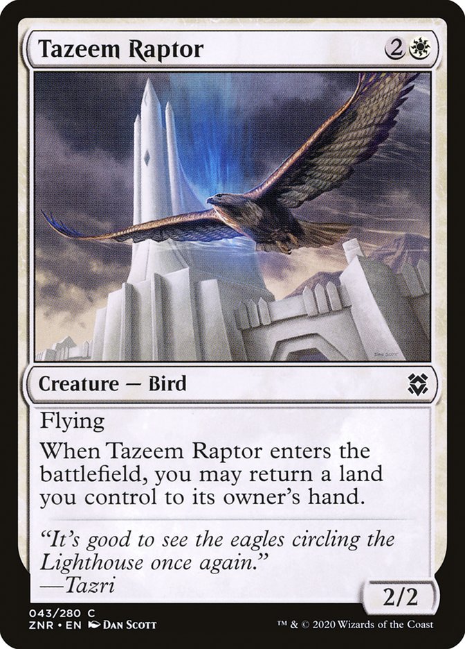 Tazeem Raptor [Zendikar Rising] | Game Haven TX