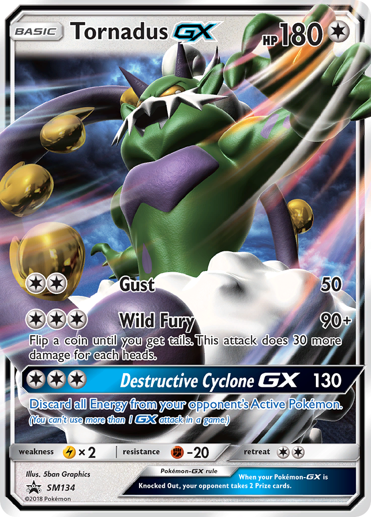Tornadus GX (SM134) [Sun & Moon: Black Star Promos] | Game Haven TX