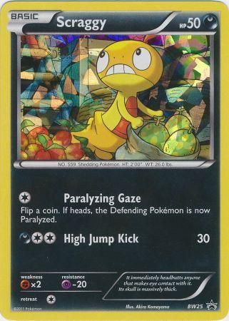Scraggy (BW25) (Cracked Ice Holo) [Black & White: Black Star Promos] | Game Haven TX