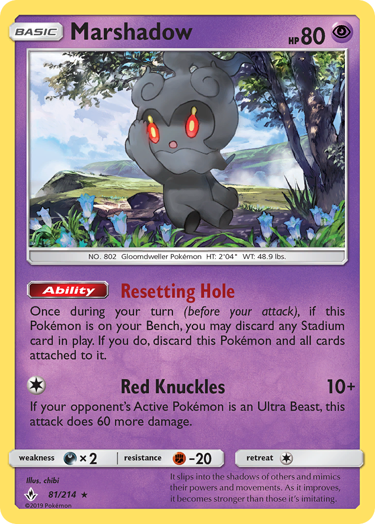 Marshadow (81/214) [Sun & Moon: Unbroken Bonds] | Game Haven TX