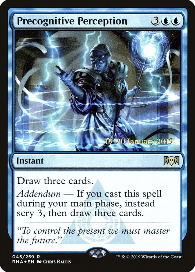 Precognitive Perception [Ravnica Allegiance Promos] | Game Haven TX