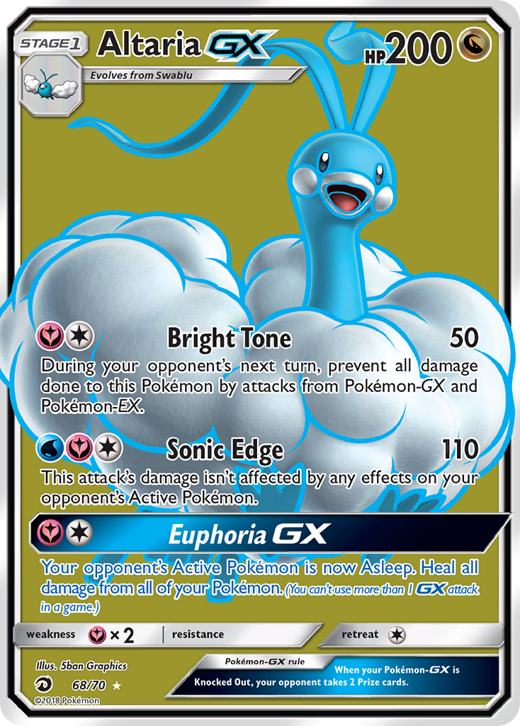 Altaria GX (68/70) [Sun & Moon: Dragon Majesty] | Game Haven TX