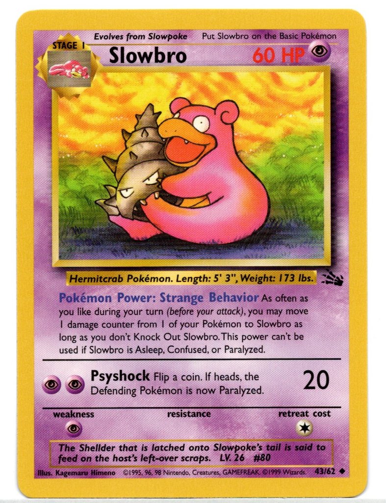 Slowbro (43/62) [Fossil Unlimited] | Game Haven TX