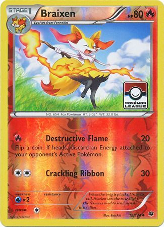 Braixen (12/124) (League Promo) [XY: Fates Collide] | Game Haven TX