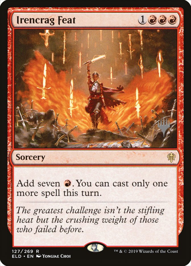 Irencrag Feat (Promo Pack) [Throne of Eldraine Promos] | Game Haven TX