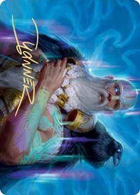 Alrund, God of the Cosmos Art Card (Gold-Stamped Signature) [Kaldheim: Art Series] | Game Haven TX
