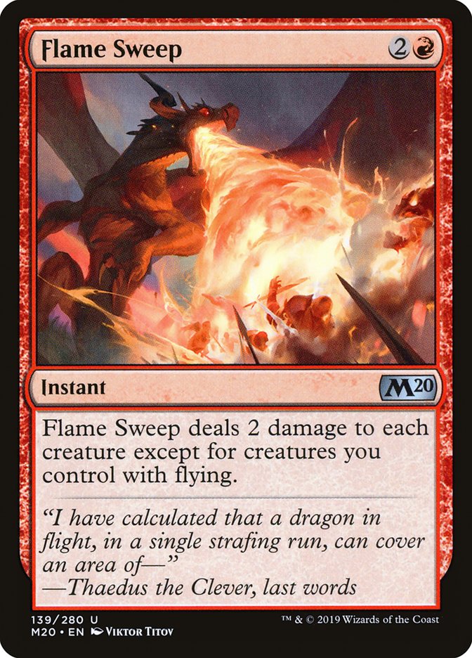 Flame Sweep [Core Set 2020] | Game Haven TX