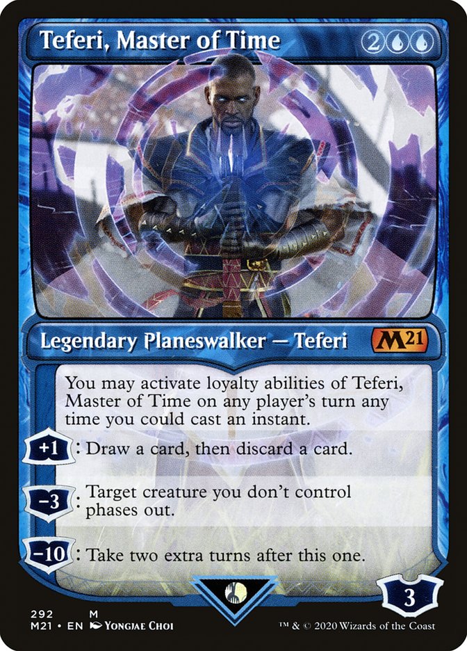 Teferi, Master of Time (Showcase) (292) [Core Set 2021] | Game Haven TX