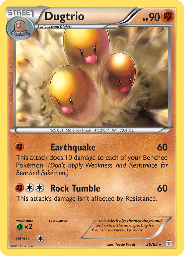 Dugtrio (39/83) [XY: Generations] | Game Haven TX
