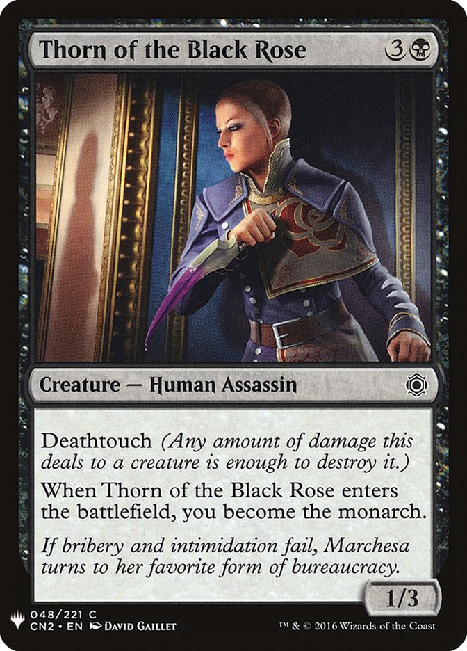 Thorn of the Black Rose [Mystery Booster] | Game Haven TX