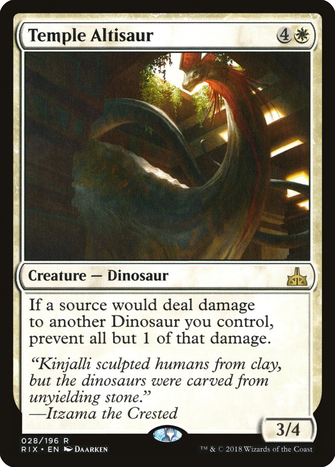 Temple Altisaur [Rivals of Ixalan] | Game Haven TX