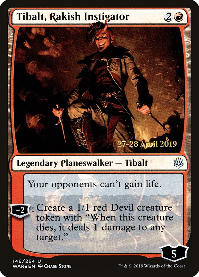 Tibalt, Rakish Instigator [War of the Spark Promos] | Game Haven TX