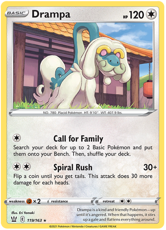 Drampa (119/163) [Sword & Shield: Battle Styles] | Game Haven TX