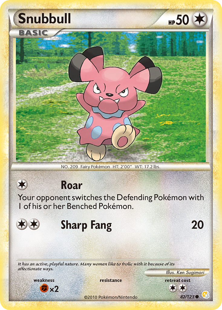 Snubbull (82/123) [HeartGold & SoulSilver: Base Set] | Game Haven TX
