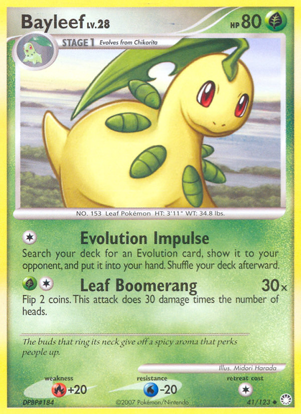 Bayleef (41/123) [Diamond & Pearl: Mysterious Treasures] | Game Haven TX