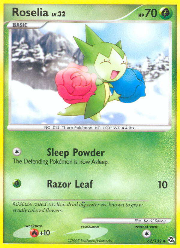 Roselia (62/132) [Diamond & Pearl: Secret Wonders] | Game Haven TX