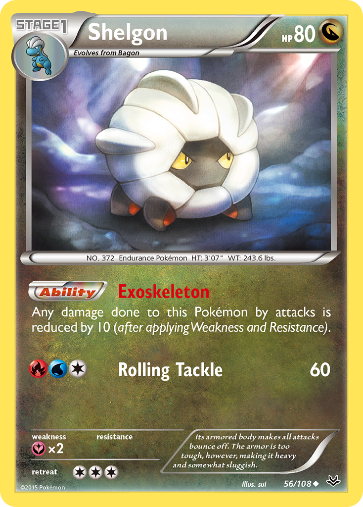 Shelgon (56/108) [XY: Roaring Skies] | Game Haven TX