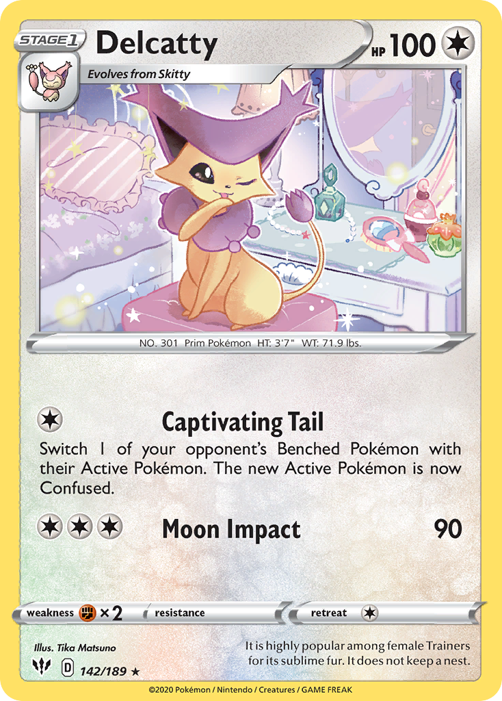 Delcatty (142/189) [Sword & Shield: Darkness Ablaze] | Game Haven TX