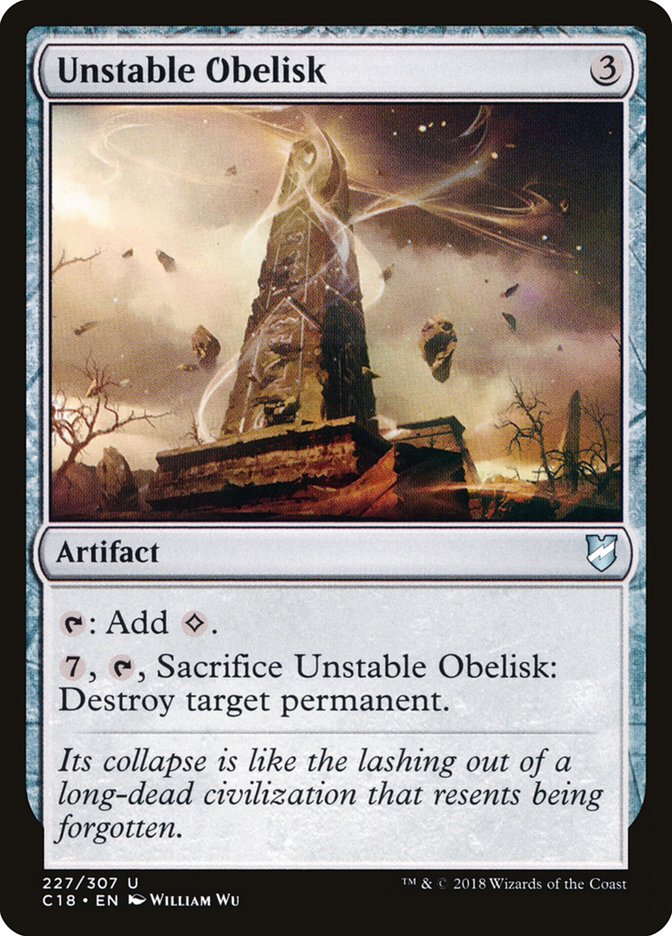 Unstable Obelisk [Commander 2018] | Game Haven TX
