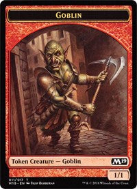 Goblin // Thopter Double-sided Token (Game Night) [Core Set 2019 Tokens] | Game Haven TX