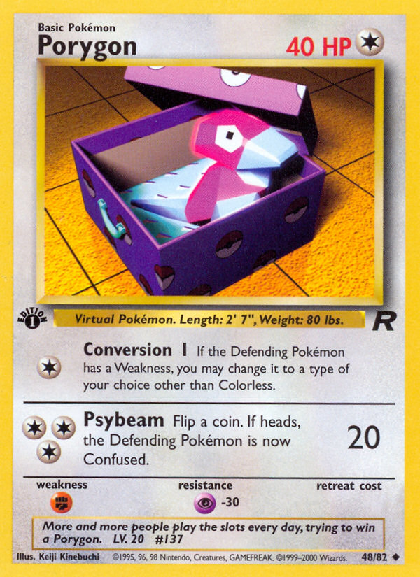 Porygon (48/82) [Team Rocket 1st Edition] | Game Haven TX