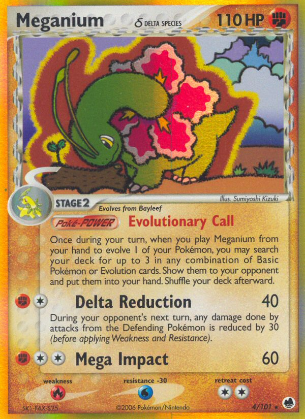 Meganium (4/101) (Delta Species) [EX: Dragon Frontiers] | Game Haven TX